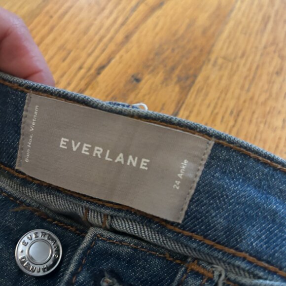 Everlane The High Rise Skinny Jean - 24 Ankle, Mid Blue, NWOT - Picture 7 of 9
